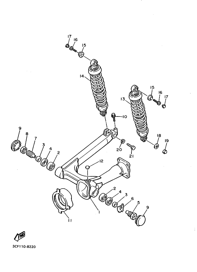 EINARMSCHWINGE UND AUFHÄNGUNG 