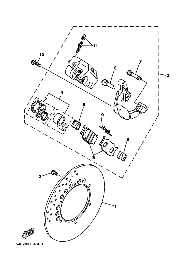 VORDERER BREMSSATTEL