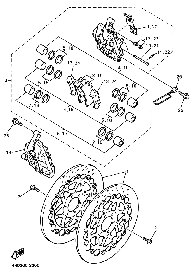 VORDERER BREMSSATTEL