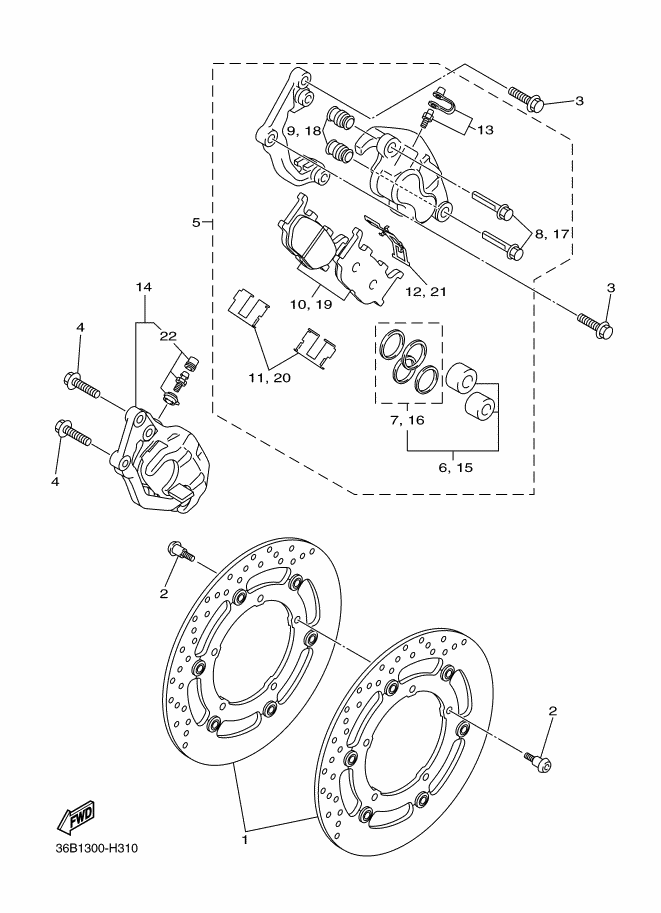 VORDERER BREMSSATTEL