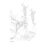 YAMAHA, XMAX 400 ABS - YP400RA 1SDC, REAR ARM & SUSPENSION